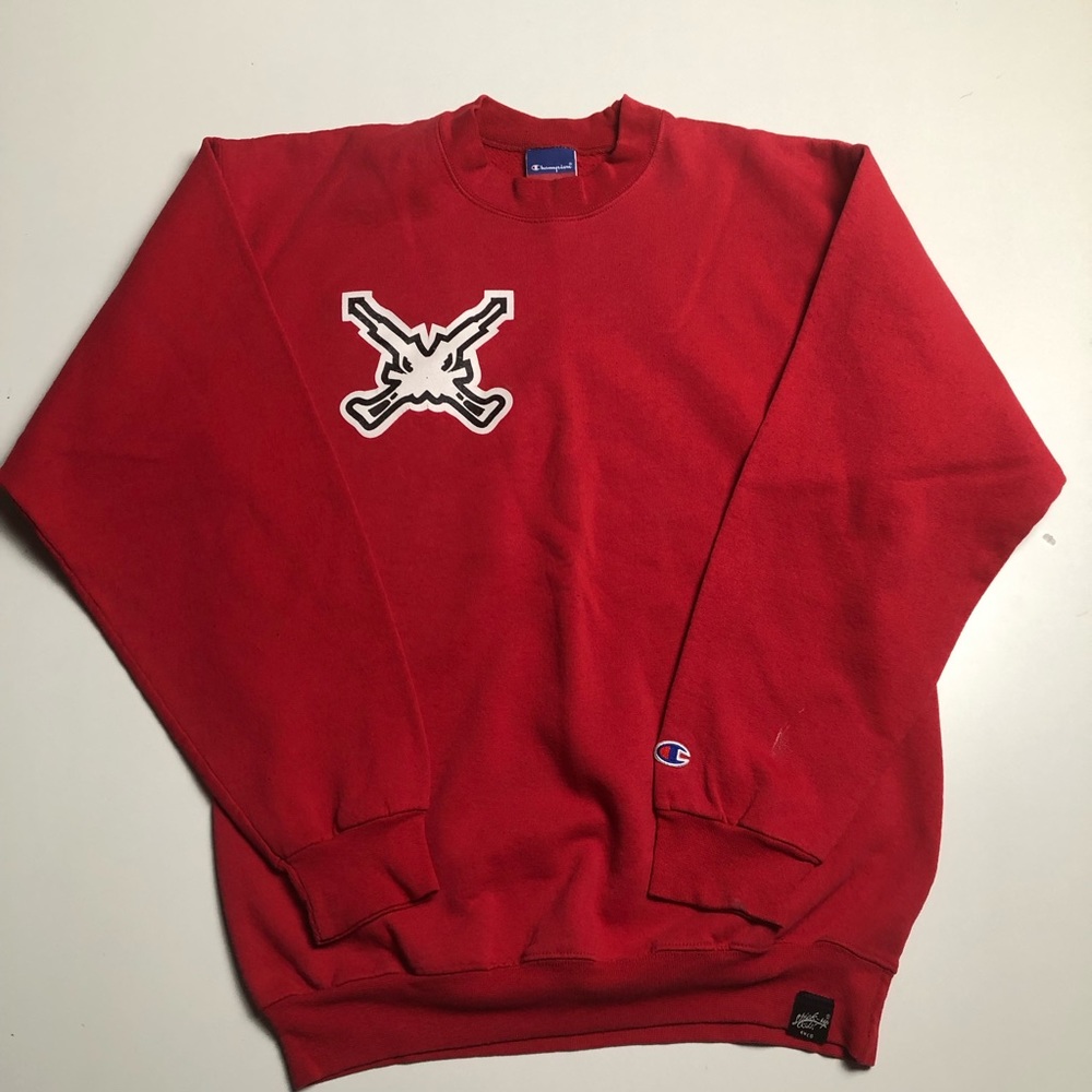 Vintage Champion Stick Up Kids Red Crewneck Sweater Mens Large